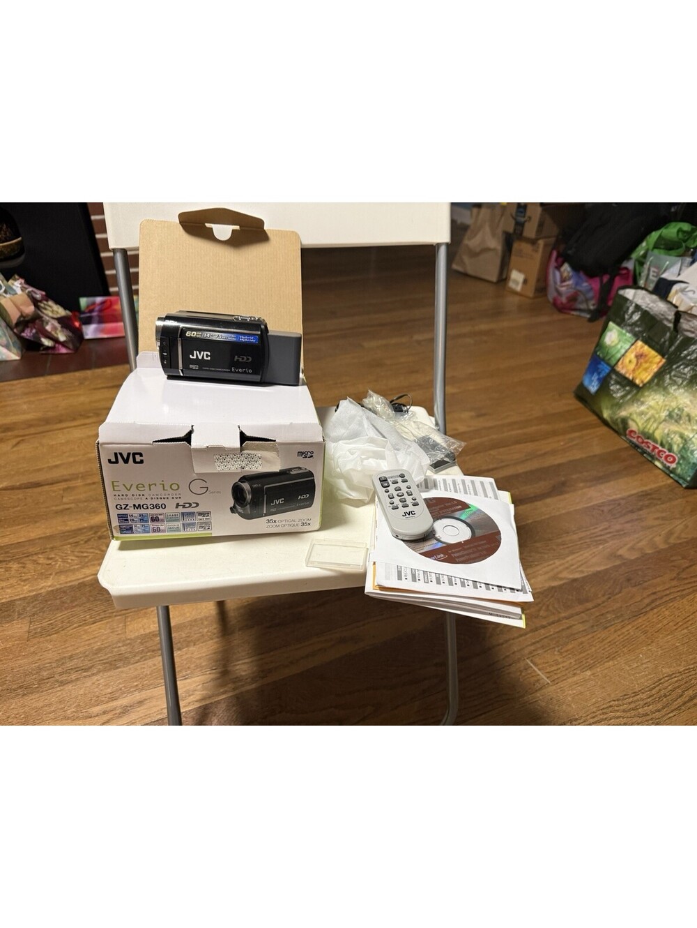 JVC Everio G Series GZ-MG360 Hybrid Camcorder HDD In the Box , Bundle